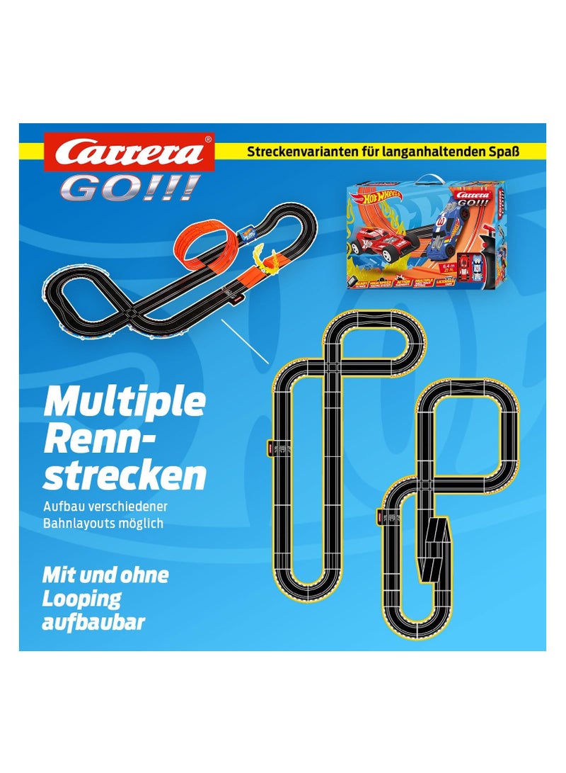 Hot Wheels™ 6.4 Race Track Set | Licensed Racetracks and Slot Cars | Up to 2 Players | For Ages 6+ and Adults