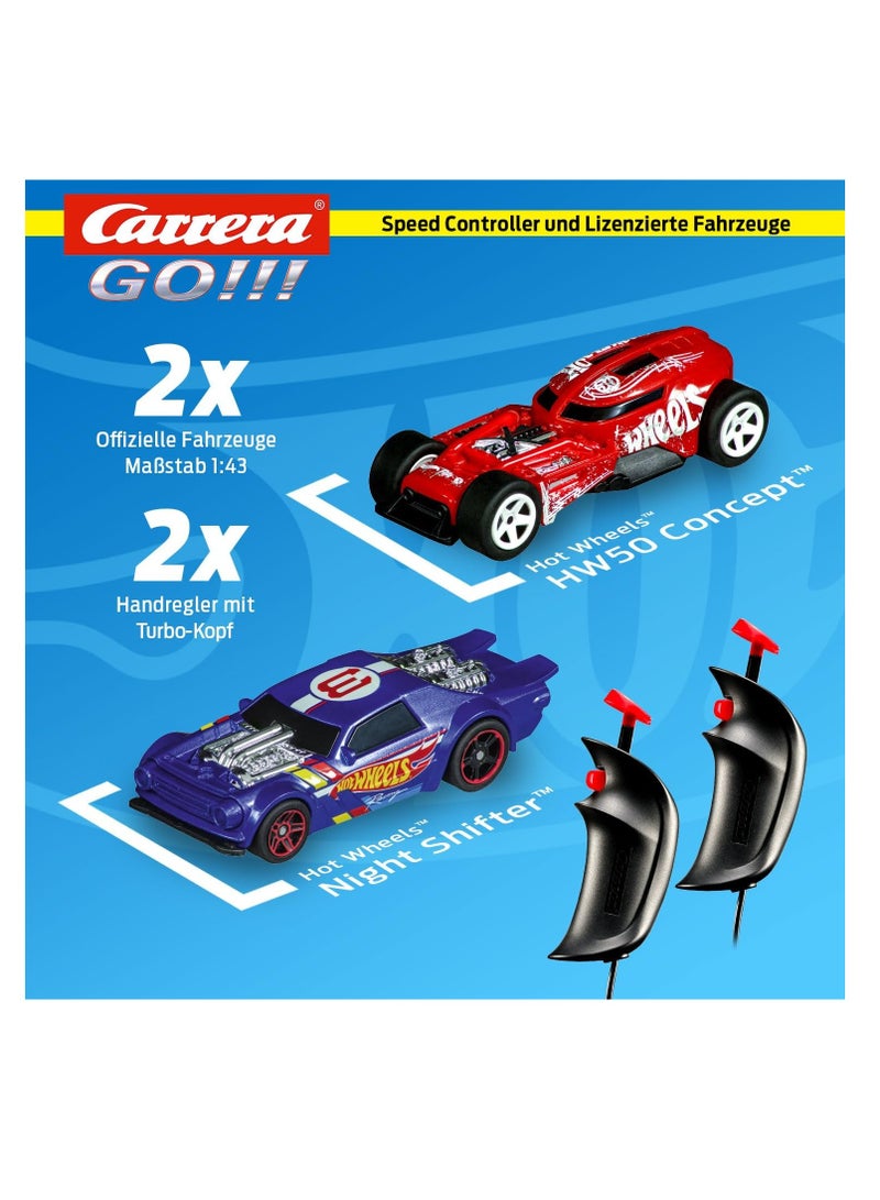 Hot Wheels™ 6.4 Race Track Set | Licensed Racetracks and Slot Cars | Up to 2 Players | For Ages 6+ and Adults