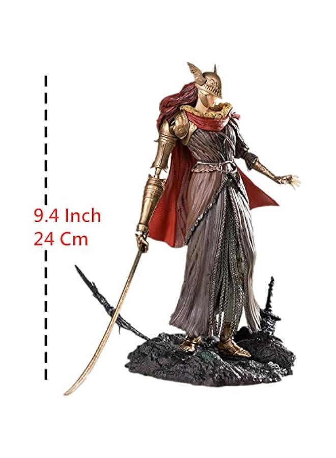 Elden Ring Malenia Figure, 24cm / 9.4inch Malenia PVC Figure Statue Anime Cartoon Sculpture for Game Fans