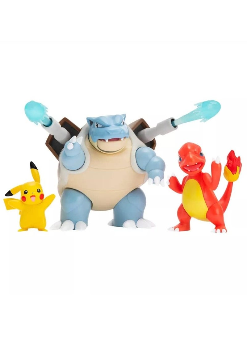 Pokemon Battle Figure ,Pikachu, Blastoise, Charmeleon