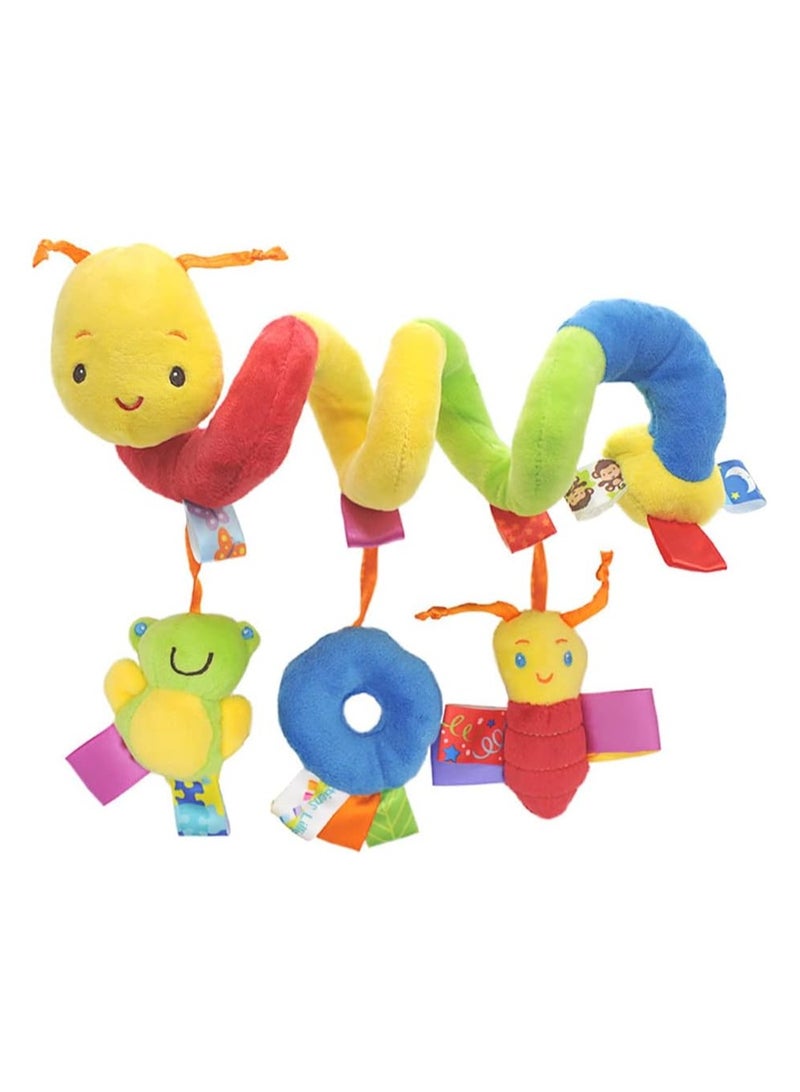 Around the Bed Hanging Crib Toy Set - Plush Bear & Insect (Bear: 45x12 cm, Insect: 30x17 cm)