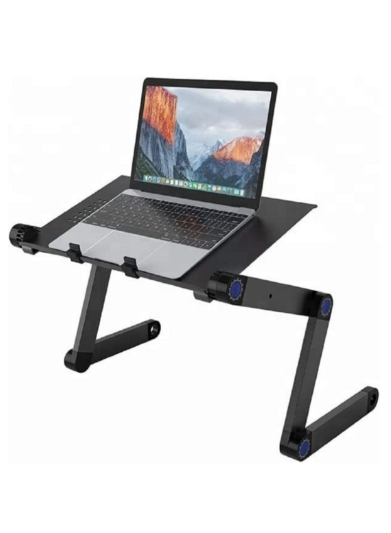 Adjustable Laptop Stand with Mouse Platform – Foldable Laptop Riser for Bed & Sofa – Ergonomic Desk Stand for Tablets and Laptops – Portable and Adjustable Height & Angle