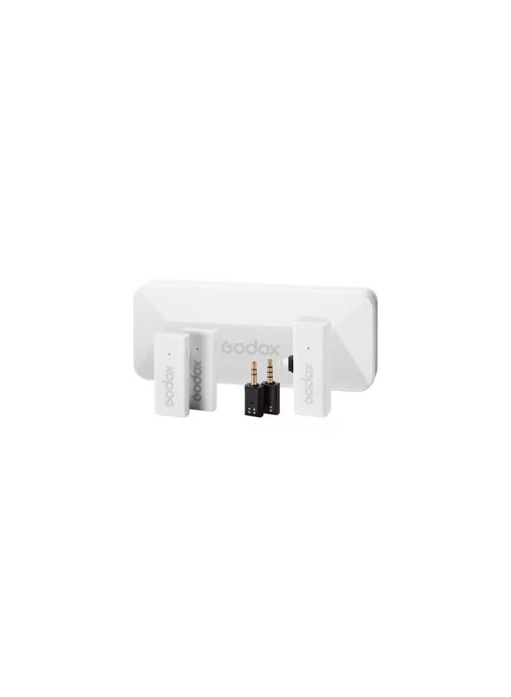 2.4GHz Wireless Microphone System For Iphone - MoveLink Mini LT Kit 2 White