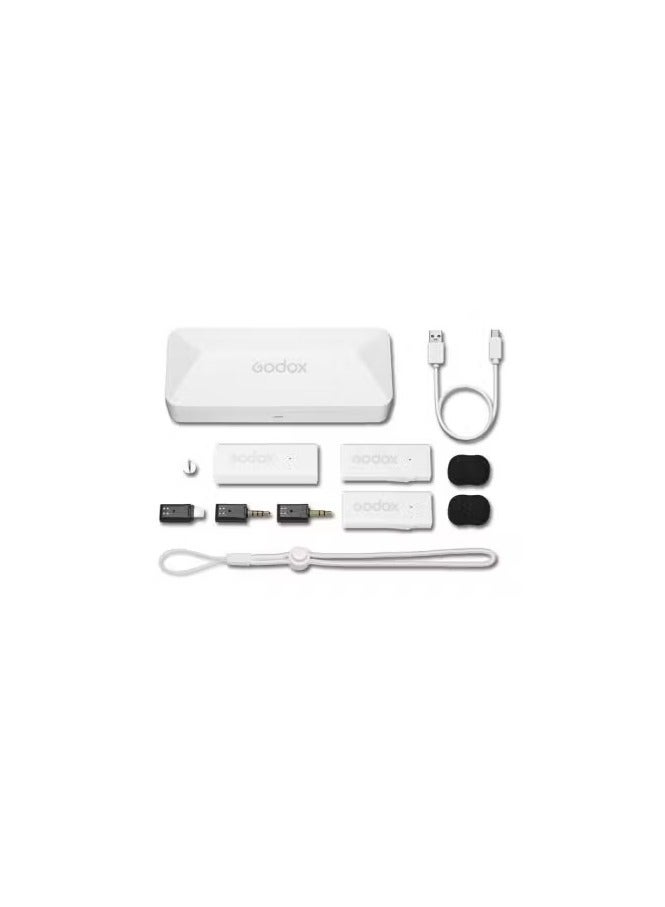 2.4GHz Wireless Microphone System For Iphone - MoveLink Mini LT Kit 2 White