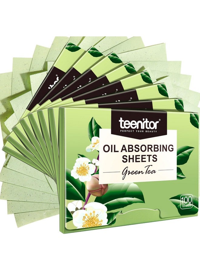 800 Counts Natural Green Tea Oil Control Film, Teenitor Oil Absorbing Sheets For Oily Skin Care, Blotting Paper To Remove Excess & Shine