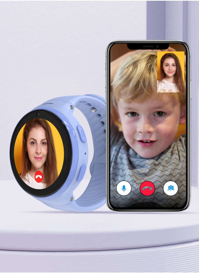 4G Smart Watch for Kids with GPS and JuniCare app and WhatsApp / IP65 Water Resistant / 1.3