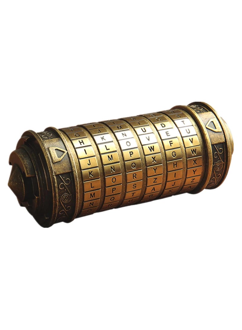 WindamazingStory Cryptex Puzzle Boxes: Da Vinci Code-Inspired Mystery Lock with Hidden Compartments