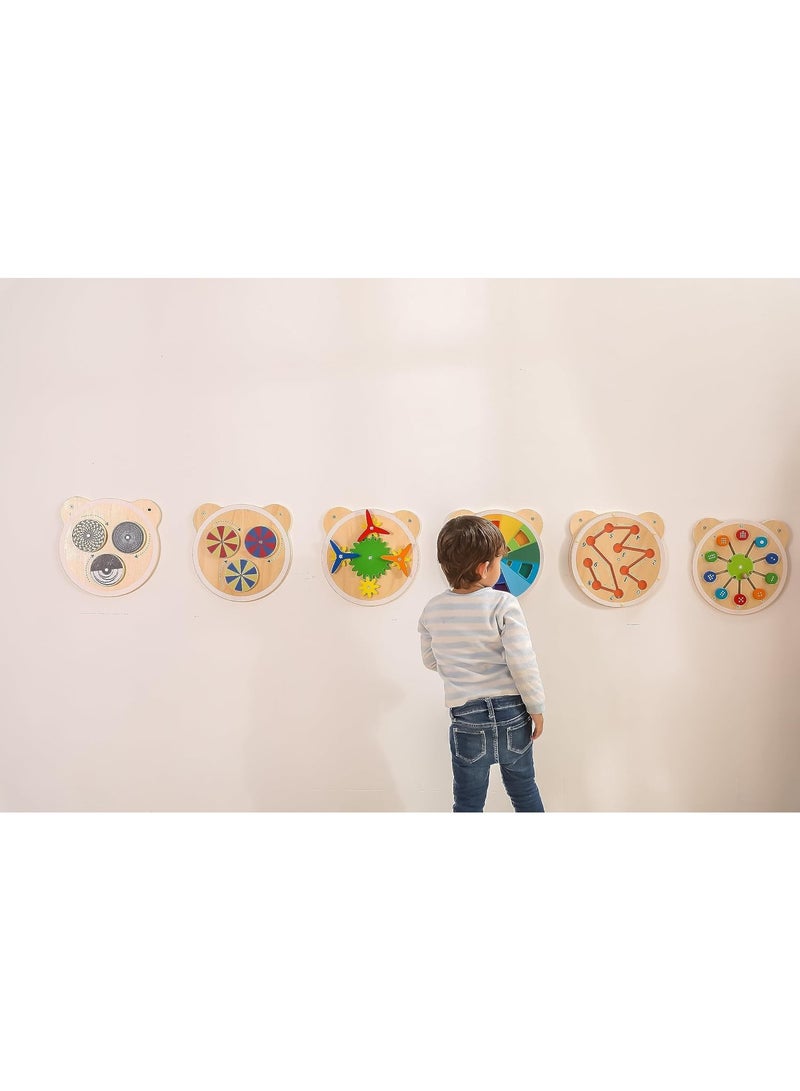 Wooden Wall Toy-Turning Windmill Age 3yrs+