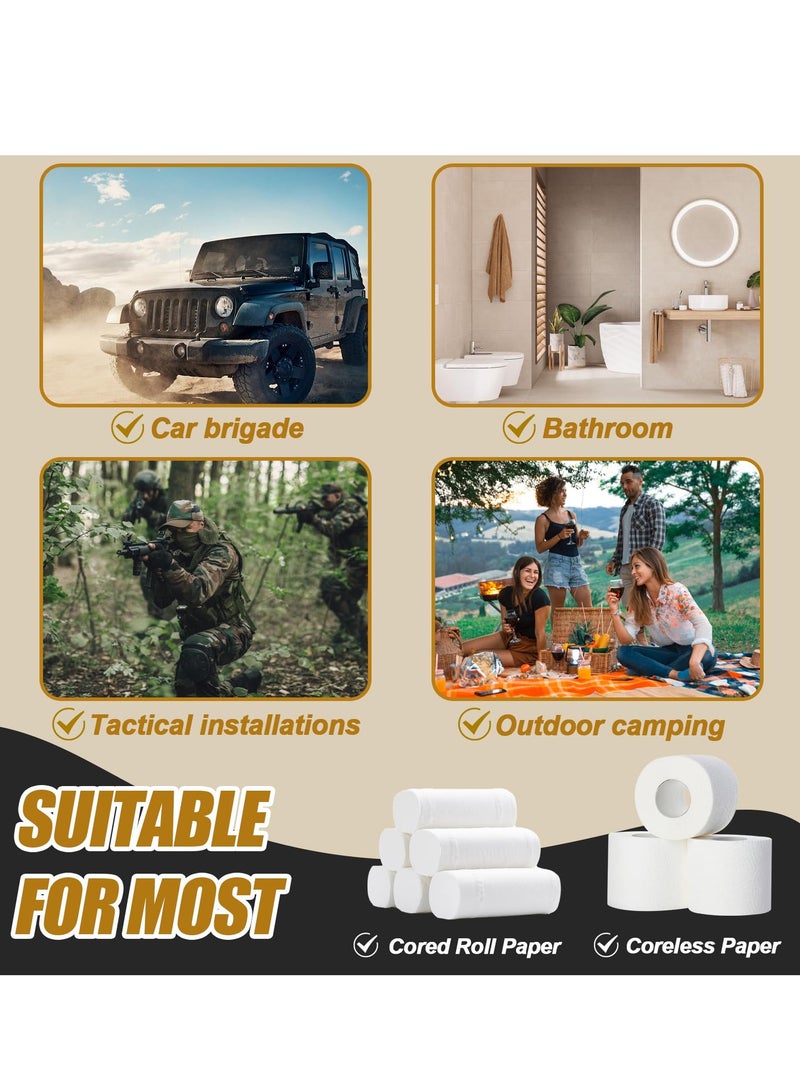 Portable Waterproof Toilet Paper Holder for Camping and Hiking, Foldable Roll Storage Bag for Car and Bathroom