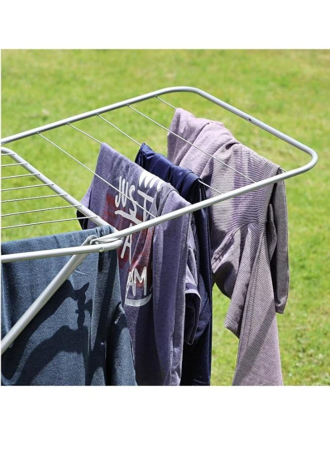 Foldable Drying Rack Silver