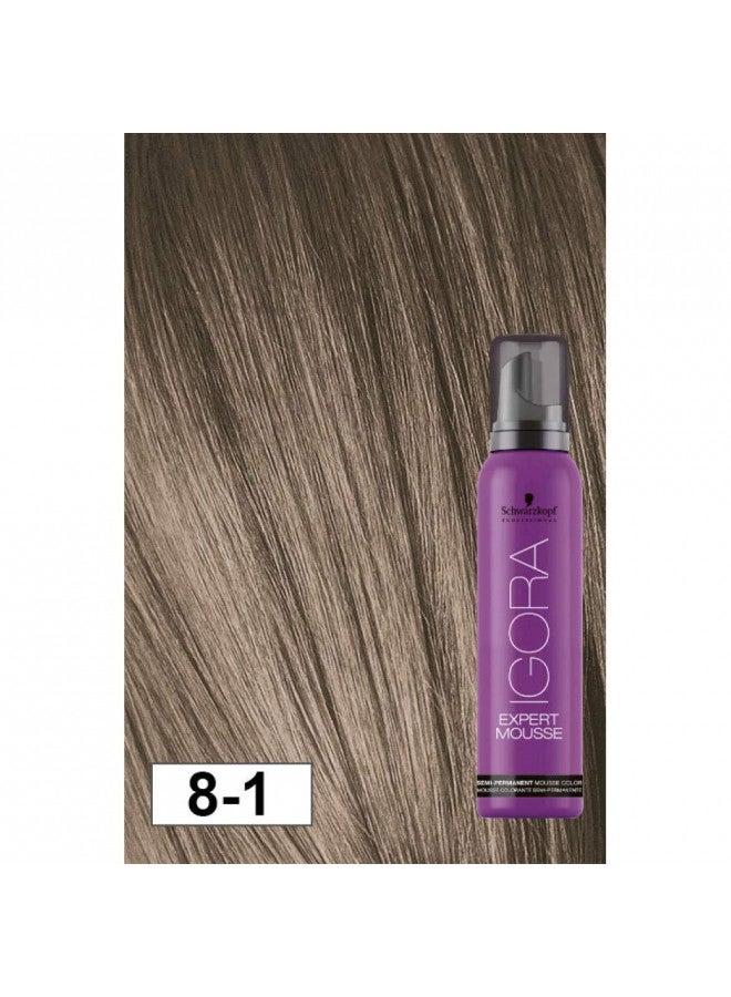 Igora Expert Mousse - 8-1 Light Blonde Cendre