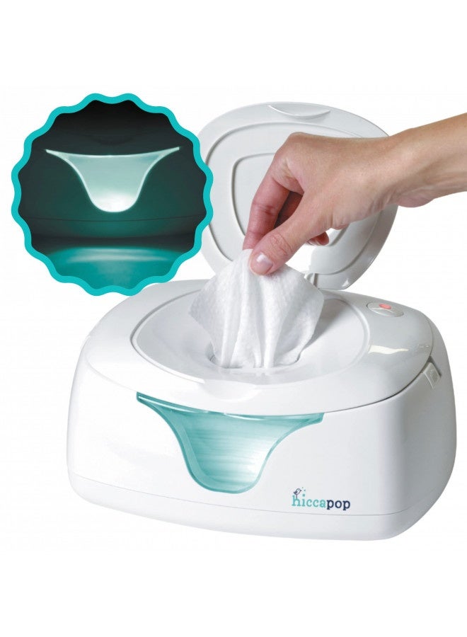 Hiccapop Baby Wipe Warmer And Baby Wet Wipes Dispenser | Baby Wipes Warmer For Babies | Diaper Wipe Warmer With Changing Light | Newborn Essentials