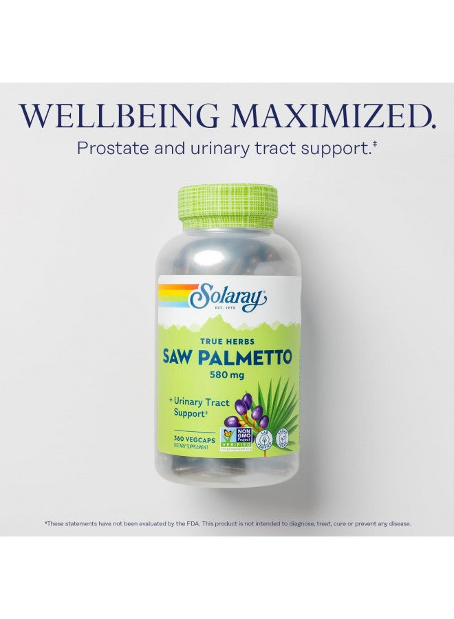 SOLARAY Saw Palmetto Berry 580mg 360 VegCaps