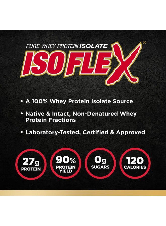 ALLMAX ISOFLEX Whey Protein Isolate, Chocolate Peanut Butter - 2 lb - 27 Grams of Protein Per Scoop - Zero Fat & Sugar - 99% Lactose Free - Gluten Free & Soy Free - Approx. 30 Servings