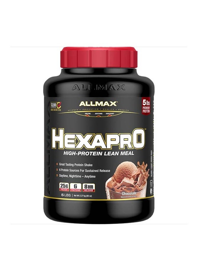 Allmax, Hexapro, Protein Lean Meal, Chocolate, 5LBS, 52 Servings