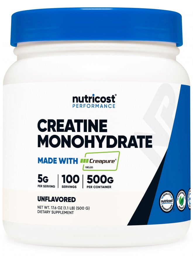 Nutricost Creapure® Creatine Monohydrate 500 Grams