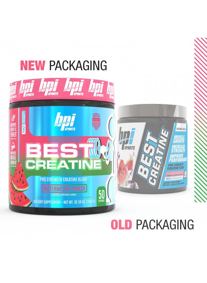 BPI Sports Best Creatine - Includes 6 Advanced Forms of Creatine - Supports Muscle Building and Post-Workout Recovery - Watermelon Cooler, 50 Servings