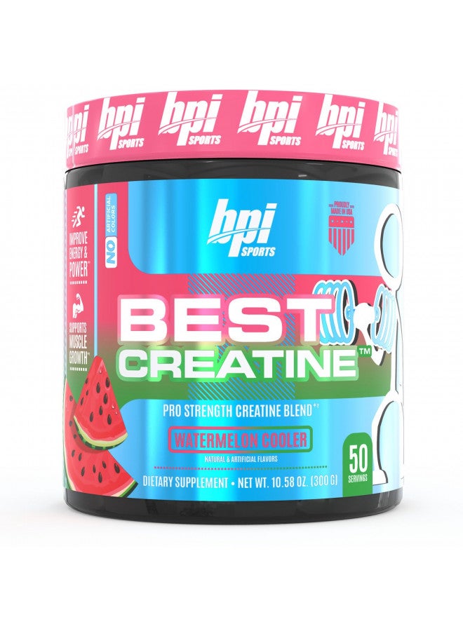 BPI Sports Best Creatine - Includes 6 Advanced Forms of Creatine - Supports Muscle Building and Post-Workout Recovery - Watermelon Cooler, 50 Servings