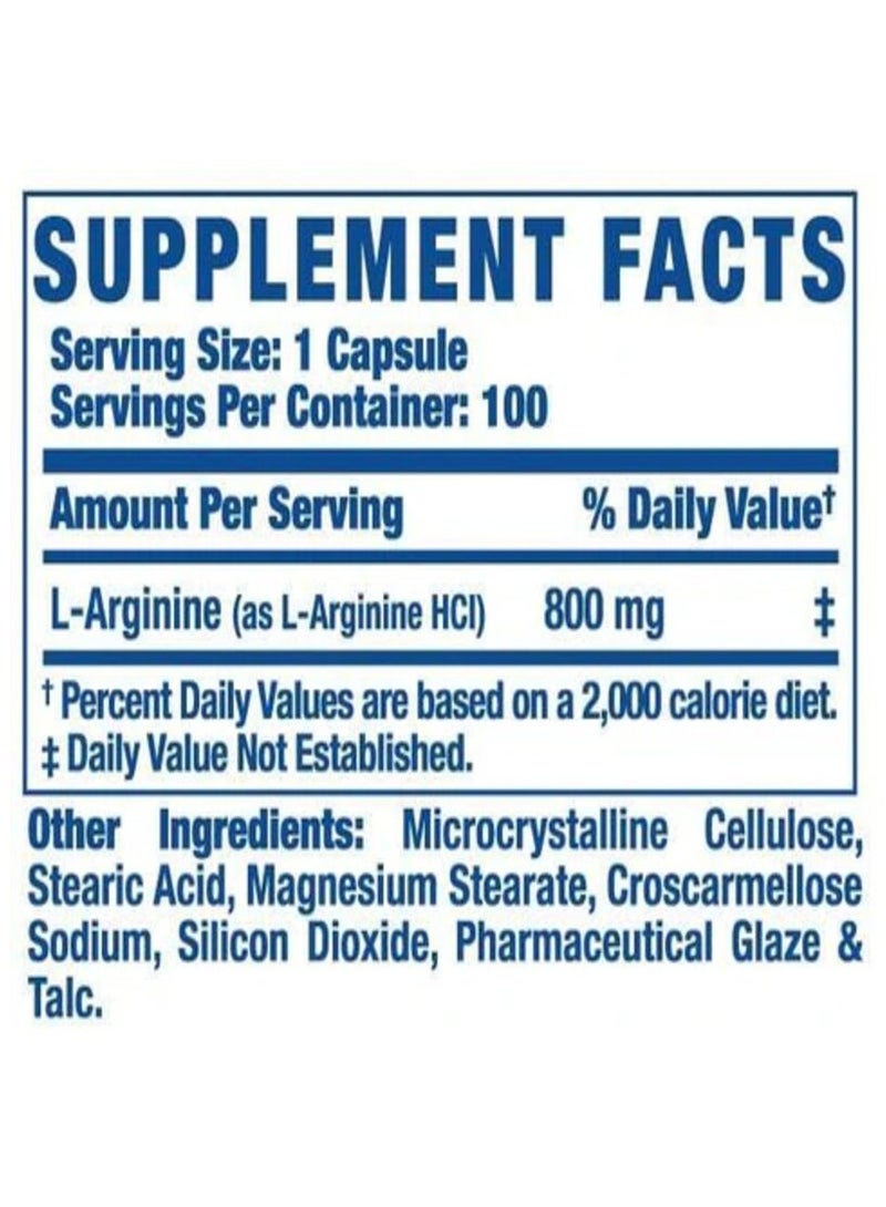 RC, L-Arginine, 100 Caps, 100 Servings