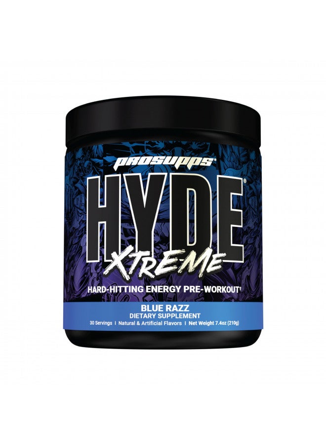 PROSUPPS® Mr. Hyde® Xtreme Pre-Workout Powder Energy Drink - Intense Sustained Energy, Pumps & Focus with Beta Alanine, Creatine & Nitrosigine, (30 Servings, Blue Razz Blitz)
