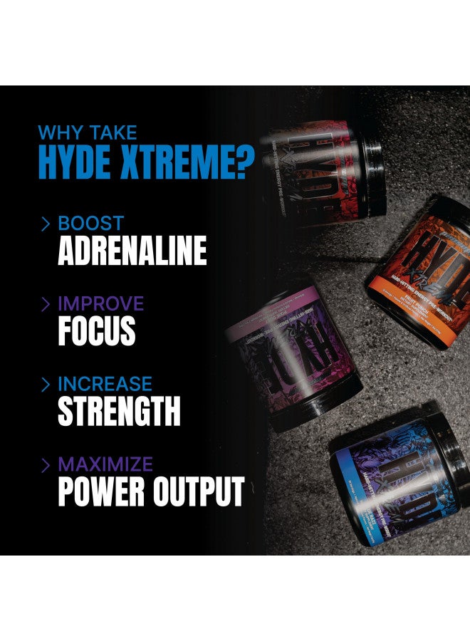 PROSUPPS® Mr. Hyde® Xtreme Pre-Workout Powder Energy Drink - Intense Sustained Energy, Pumps & Focus with Beta Alanine, Creatine & Nitrosigine, (30 Servings, Blue Razz Blitz)