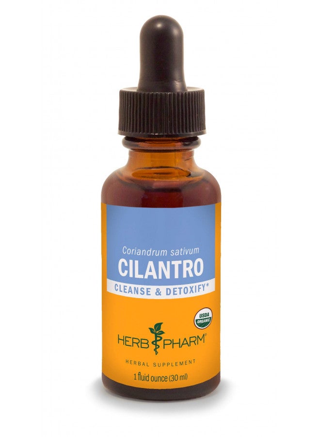 Herb Pharm Certified Organic Cilantro Extract for Cleansing and Detoxification Support - 1 Ounce