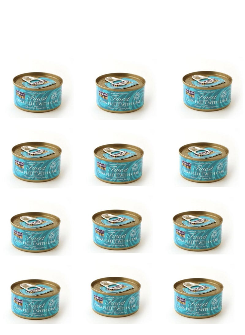 Finest Tuna Fillet with Crab Wet Cat Food