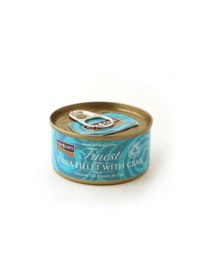 Finest Tuna Fillet with Crab Wet Cat Food