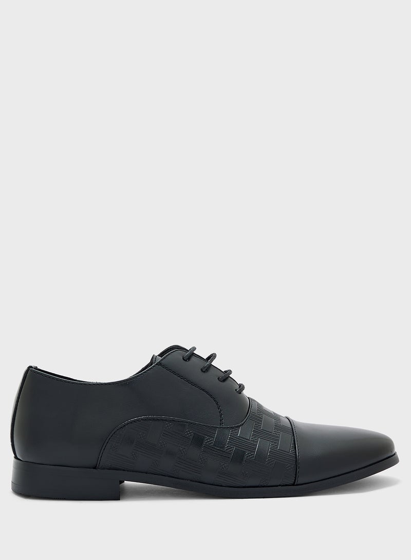 Textured Oxford Formal Lace Ups