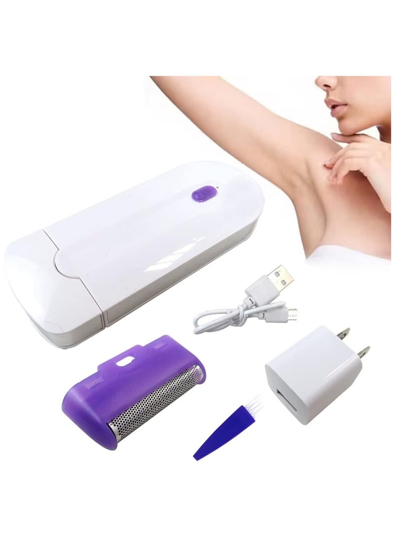 2 Pcs Silky Smooth Hair Eraser/Epilator, Smooth Touch Painless Hair Removal for Women, Light Technology, Apply to Any Part of the Body