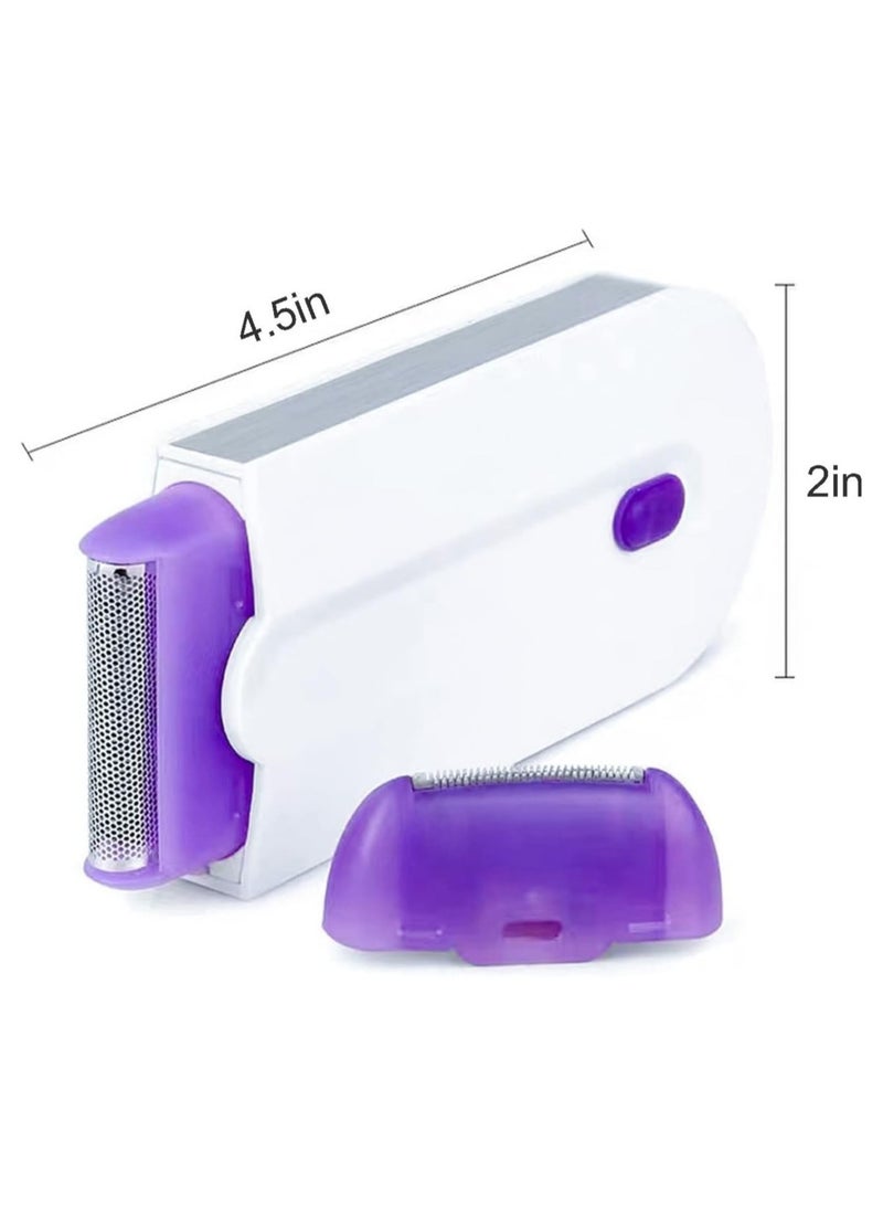 2 Pcs Silky Smooth Hair Eraser/Epilator, Smooth Touch Painless Hair Removal for Women, Light Technology, Apply to Any Part of the Body