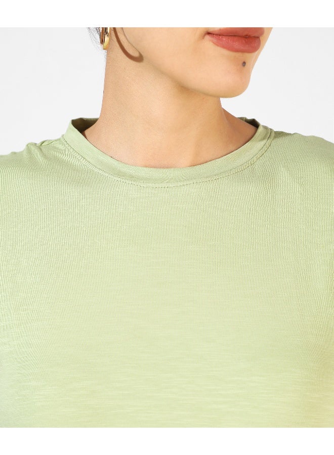 Women's Solid Sage Green Top