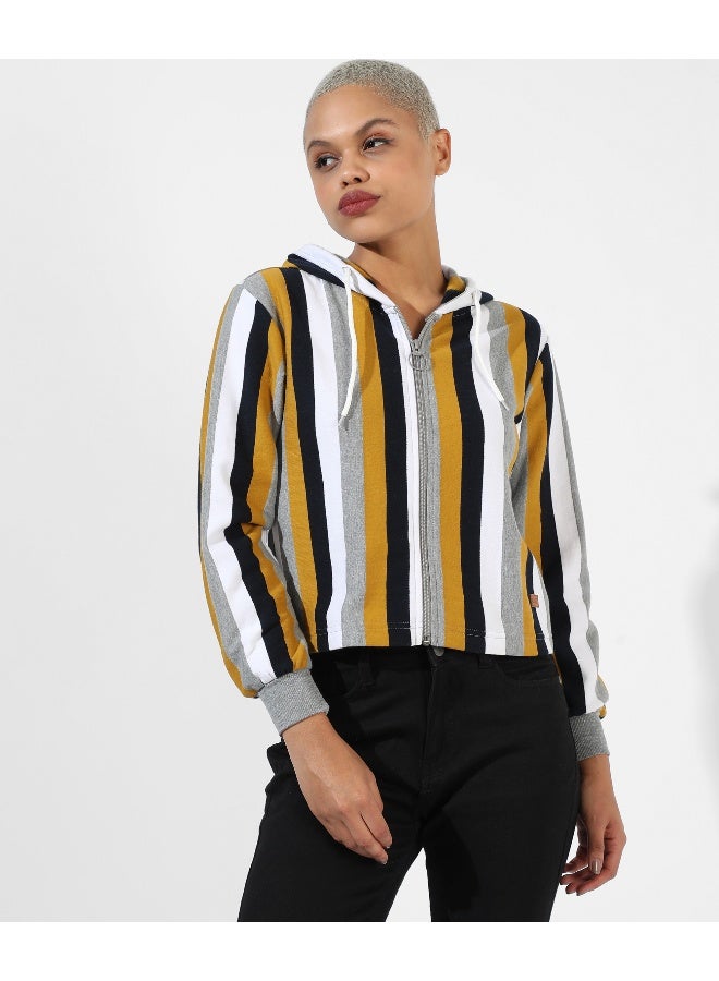 Women's Multicolour Striped Regular Fit Top