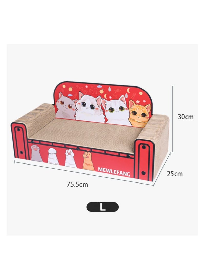 Cat Sofa,- L -  Cat Sofa Bed Furniture Protector Cat Bed Cat Nest Durable Grinding Board Scratching Board