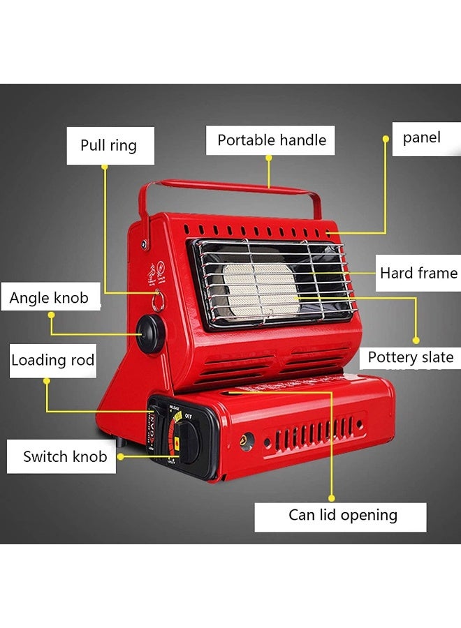 Alsaqer Camping Stove With Heater Butane Camping Stove With Tent Heater Portable Heater Black, Multicolor