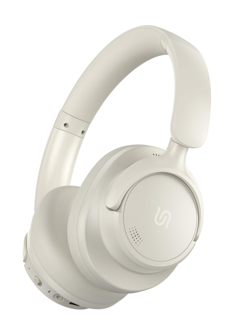 Zen Hybrid Headphone with Noise Cancelling Technology & Type-C Charging Port / Low-Latency / Bluetooth V5.3 / Comfort Cushions - Beige