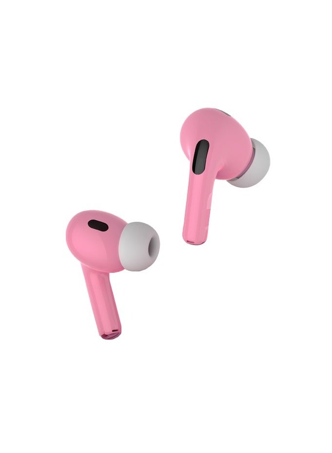 Earbuds Pro 2 With Touch Display with Environmental Noise Cancellation and ANC / Deep Bass / Touch Control / 20 Hours Working Time /1.47 inch Screen size - Pink