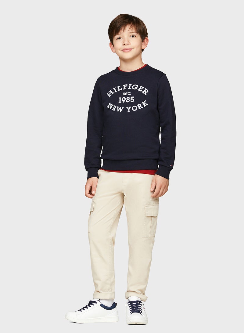 MONOTYPE FLOCK REG SWEATSHIRT