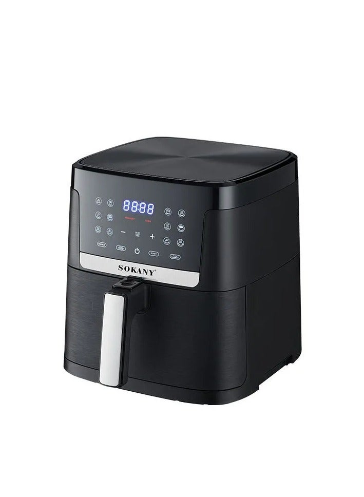 Sokany SK-10004 Digital Air Fryer, 8.5 Liters, 1800 Watt - Black