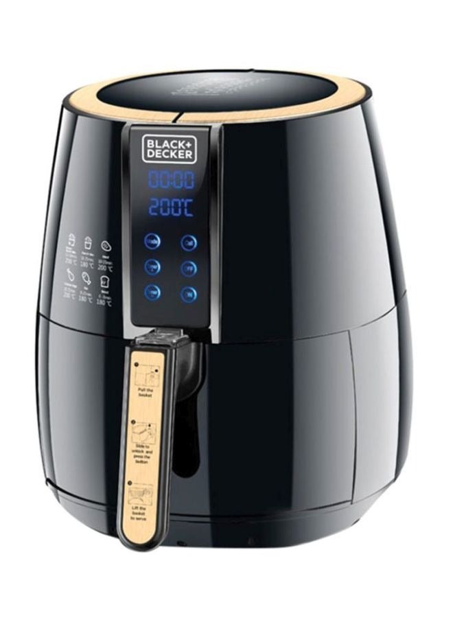 Air Fryer, 4L/1.2Kg Capacity, 1500W, Touch Screen, Rapid Hot Air Circulation For Frying, Grilling, Broiling, Roasting, And Baking 4 L 1500 W AF400-B5 Black