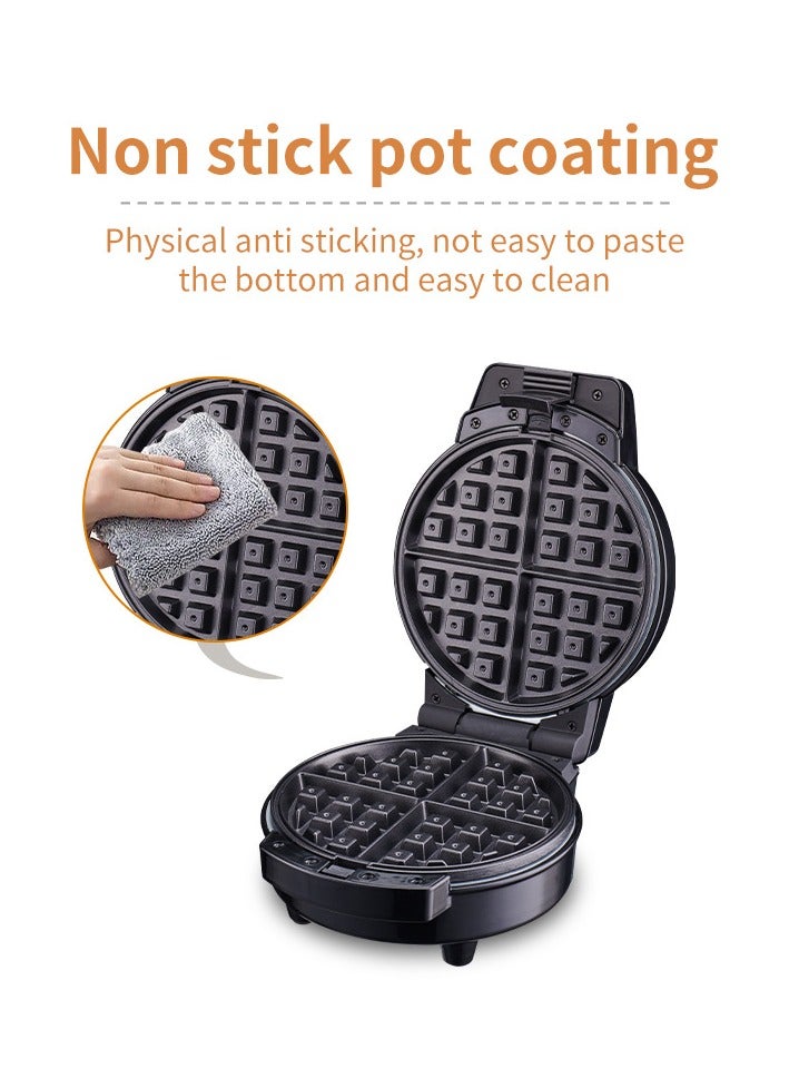 3-IN-1 Waffle Maker,Non-Stick Multi Snacks Maker with WaffleDonut/Cartoon Cake, Detachable Plates 800 SK-08006 Black/Silver
