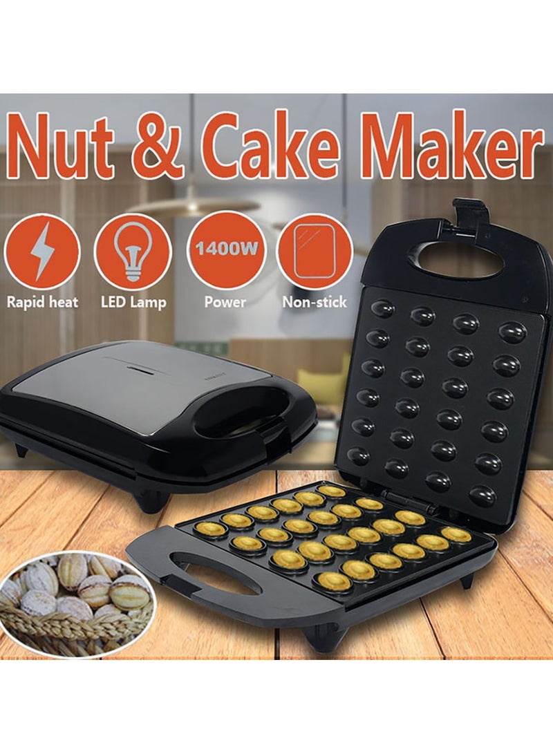 Home Electric Nut Machine Frying Pan Walnut Cake Machine Cooking Kitchen Biscuits Making Sandwich Baking Machine