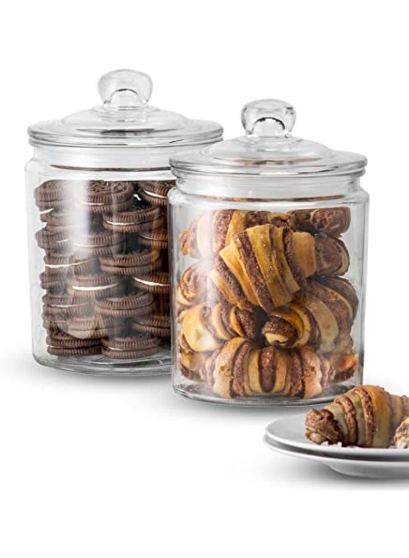 Glass Kitchen Jars Food & Cookie Storage Containers
