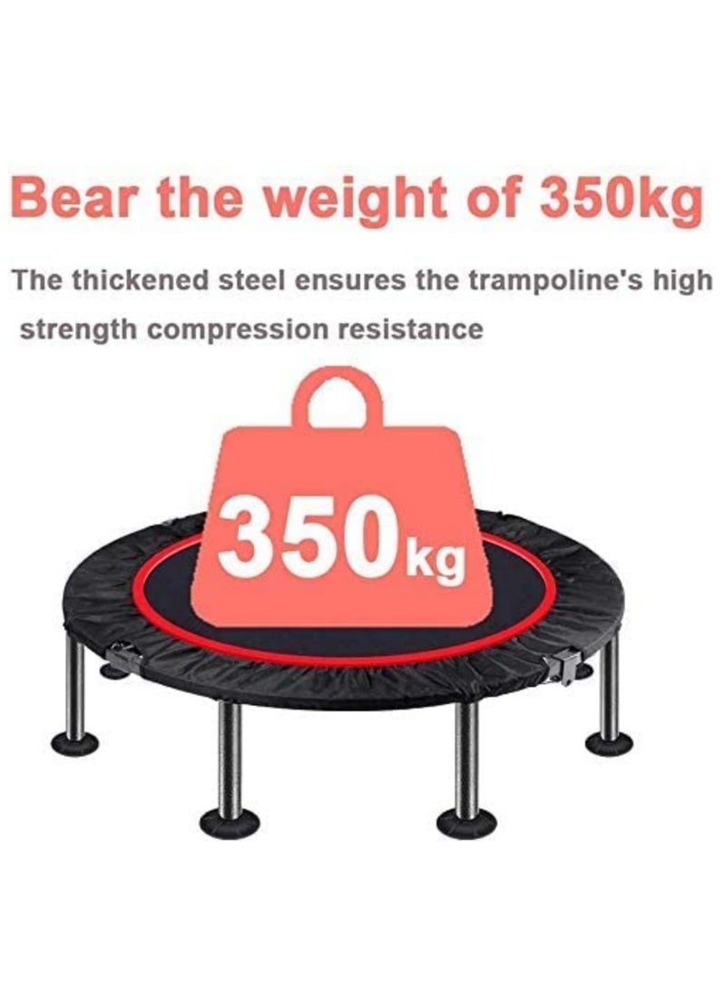 100cm Adult Trampoline，Exercise trampoline，Indoor Trampoline With adjustable handle and 28 springs，Lose Weight，for Kids Adults Outdoor Exercise Fitness Trampoline