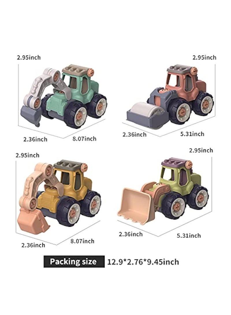 Car Toy, Baby Truck Toy, Digger Toy, Construction Vehicles for Children from 3 Years, Suitable for Party, Beach, Garden, Indoor, Children's Toy, Birthday