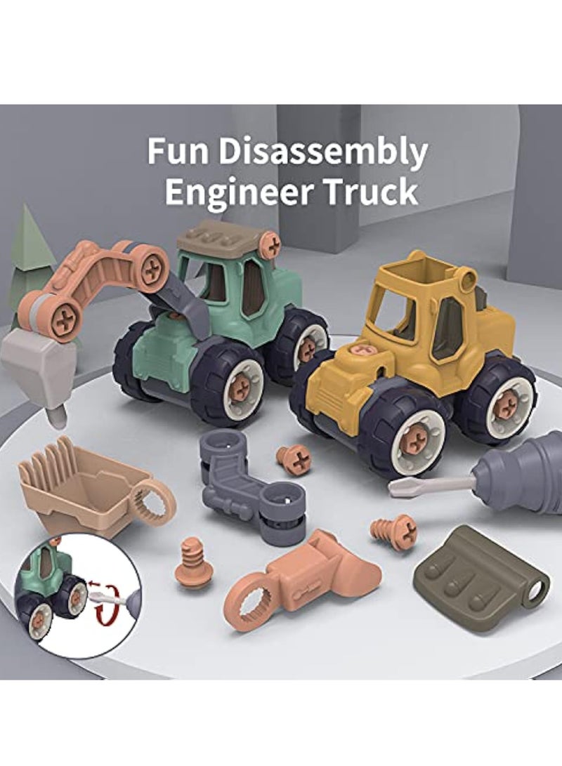 Car Toy, Baby Truck Toy, Digger Toy, Construction Vehicles for Children from 3 Years, Suitable for Party, Beach, Garden, Indoor, Children's Toy, Birthday