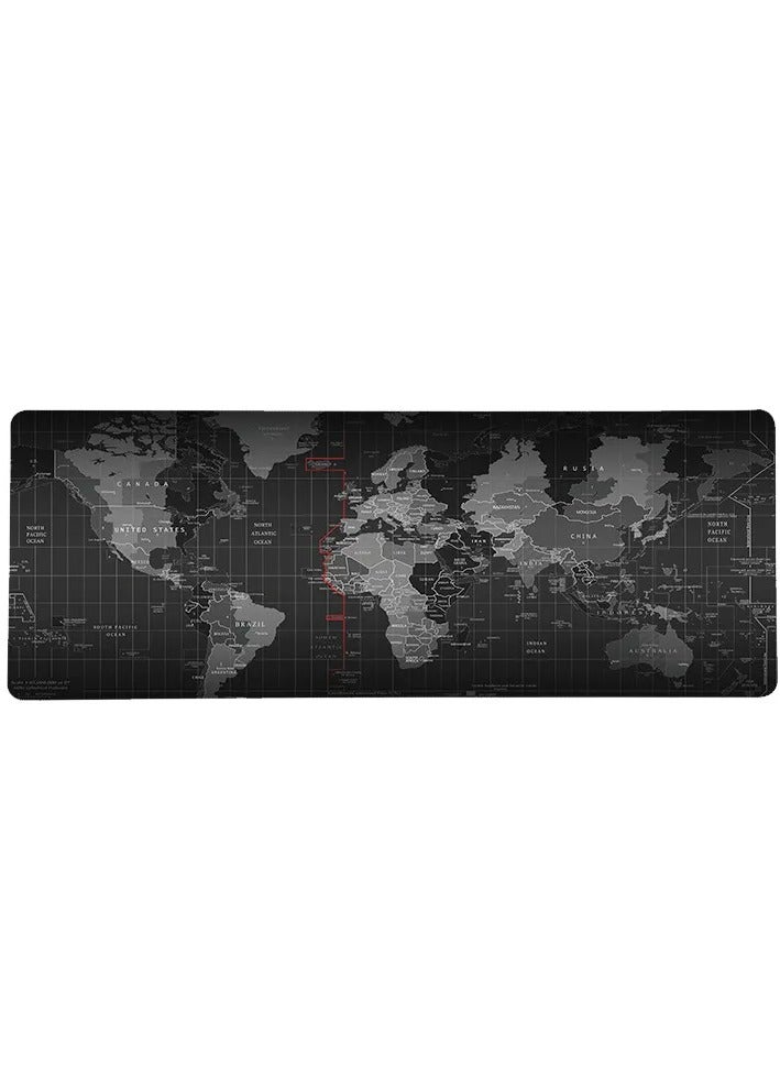 World Map Gaming Mouse Pad 800x300x3mm