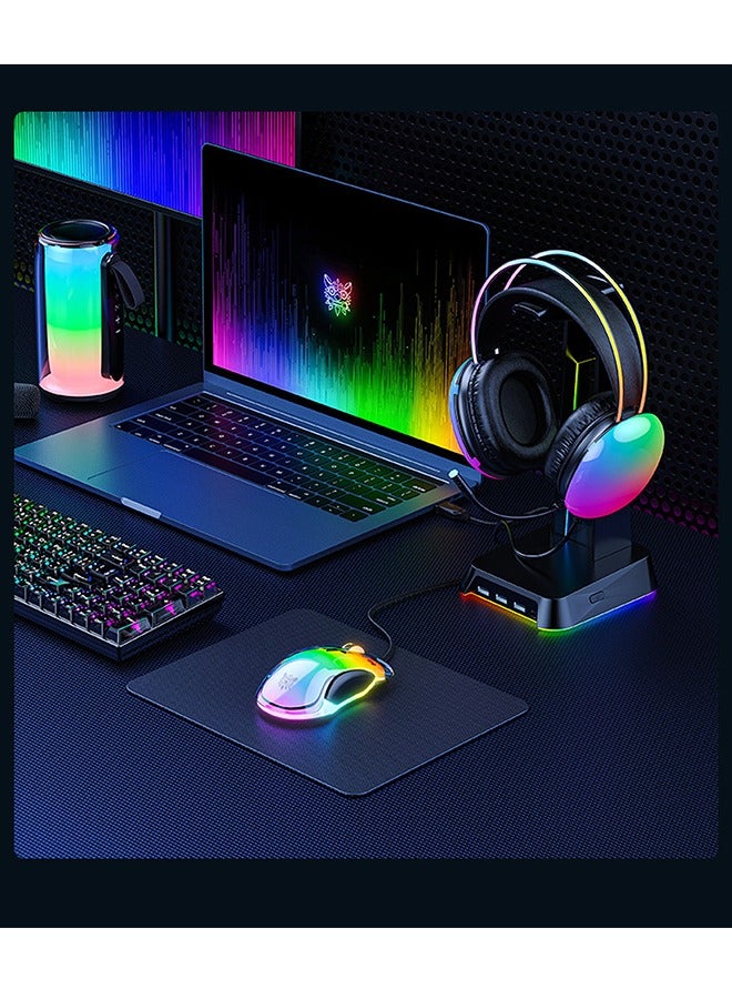 Gaming Mouse, Wired Gaming Mice 12,800 DPI Sensor, 8 Buttons High Precision Programmable Computer Gaming Mice Lightweight Gaming Mice Ergonomic Computer Mouse Gaming for Windows/PC/Mac/Laptop Gamer