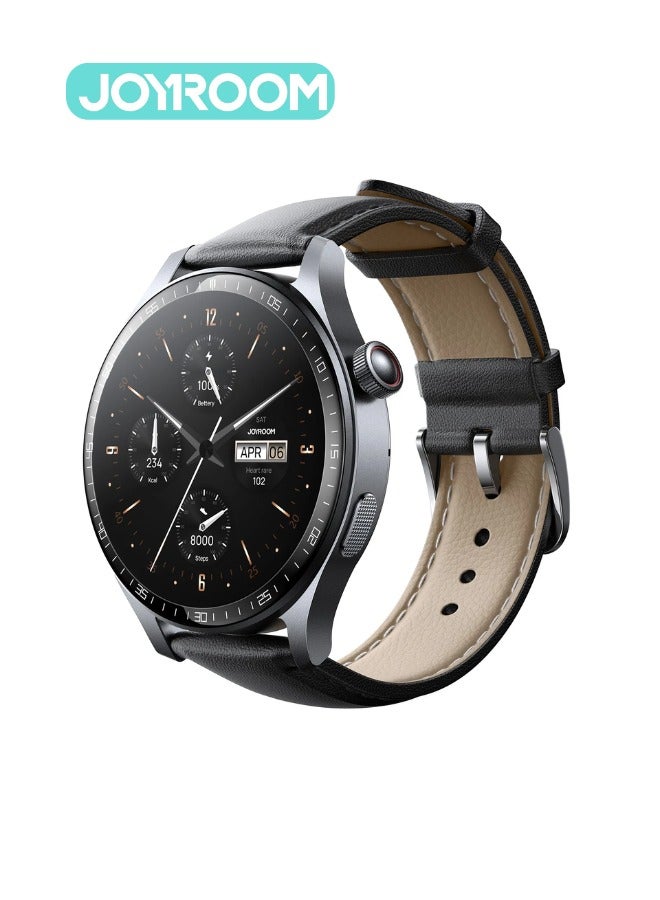 350 mAh 48mm JR-FC2 Pro Classic Series Smart Watches for Men & Women Smartwatch with Bluetooth Make/Answer Calls Fitness Modes and Sleep Modes Multi-app Message Reminder and languages Arabic, English Etc.. Grey