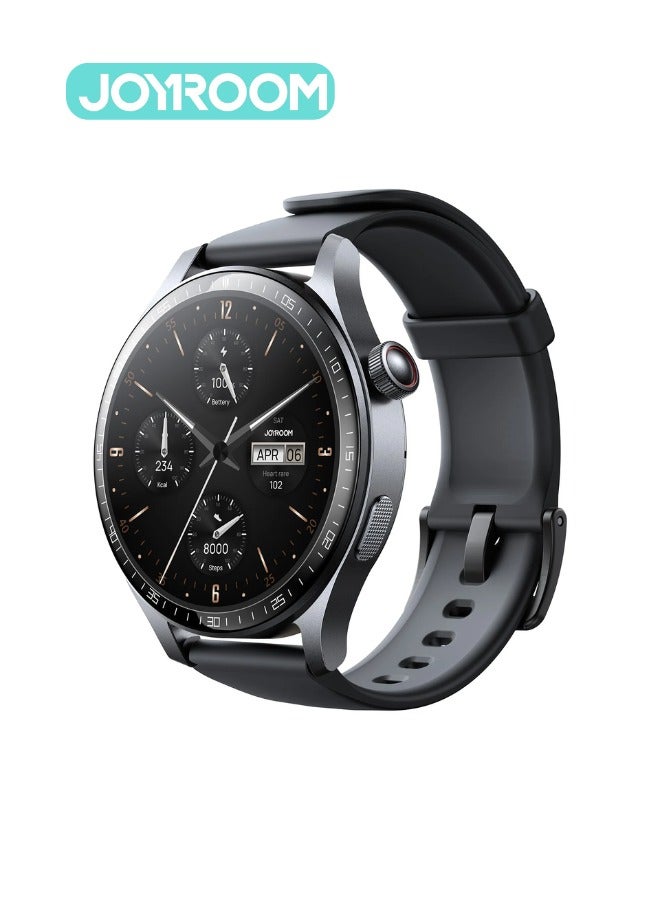 350 mAh 48mm JR-FC2 Pro Classic Series Smart Watches for Men & Women Smartwatch with Bluetooth Make/Answer Calls Fitness Modes and Sleep Modes Multi-app Message Reminder and languages Arabic, English Etc.. Grey